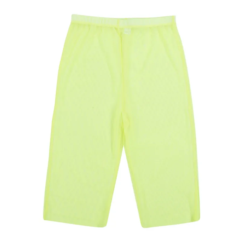 Новые женские ажурные прозрачные сетчатые леггинсы Короткие | Женская одежда