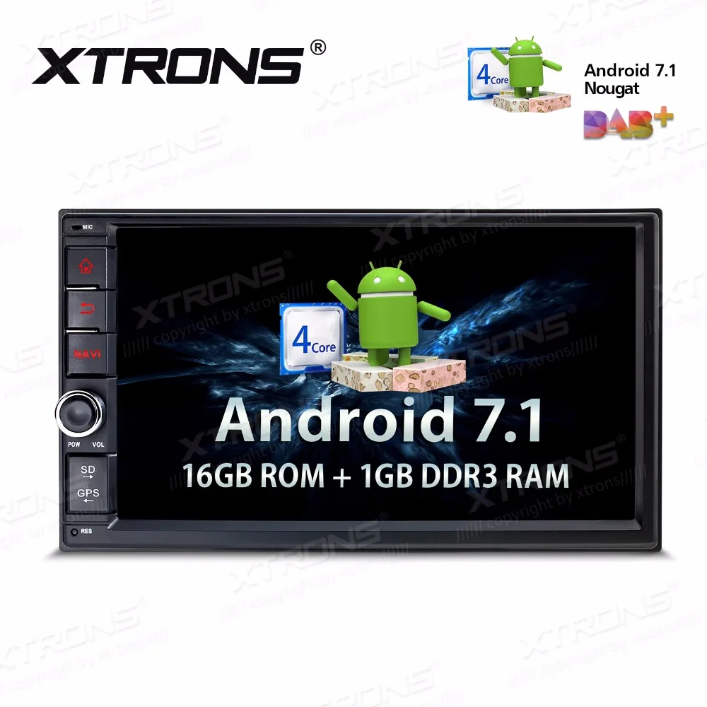 XTRONS 7 дюймов Android 1 радио в тире Универсальный Автомобильный Стерео Авторадио