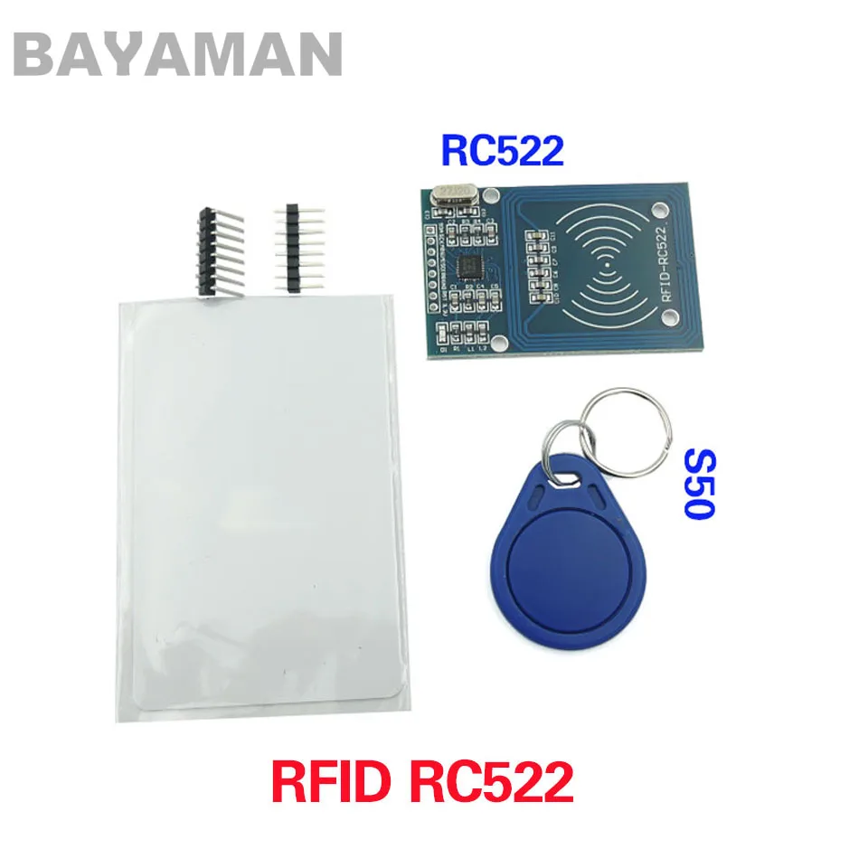 1 Набор MFRC-522 RC522 RFID RF модуль датчика платы ИС для отправки S50 Fudan карты брелок |