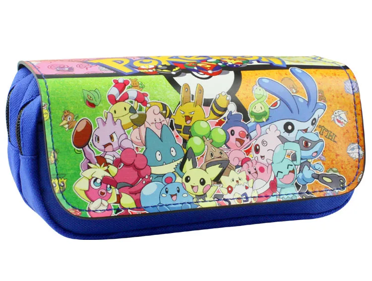Чехол для карандашей Pokemon Eevee, косметический чехол для макияжа с двойной молнией - Цвет: Pokemon R