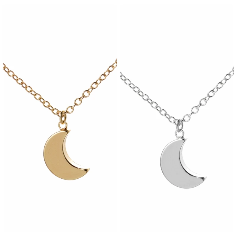 

SMJEL New Crescent Moon Pendants&Necklaces Half Moon Shape Statement Necklace for Women Wholesale 30pcs-N187