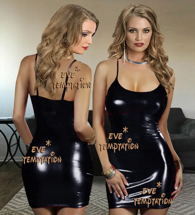 Сексуальное блестящее нижнее белье из искусственной кожи, белье Babydoll, трико без бретелек, для танцев на шесте, seksi, для взрослых, для ночного клуба, вечерние, W073