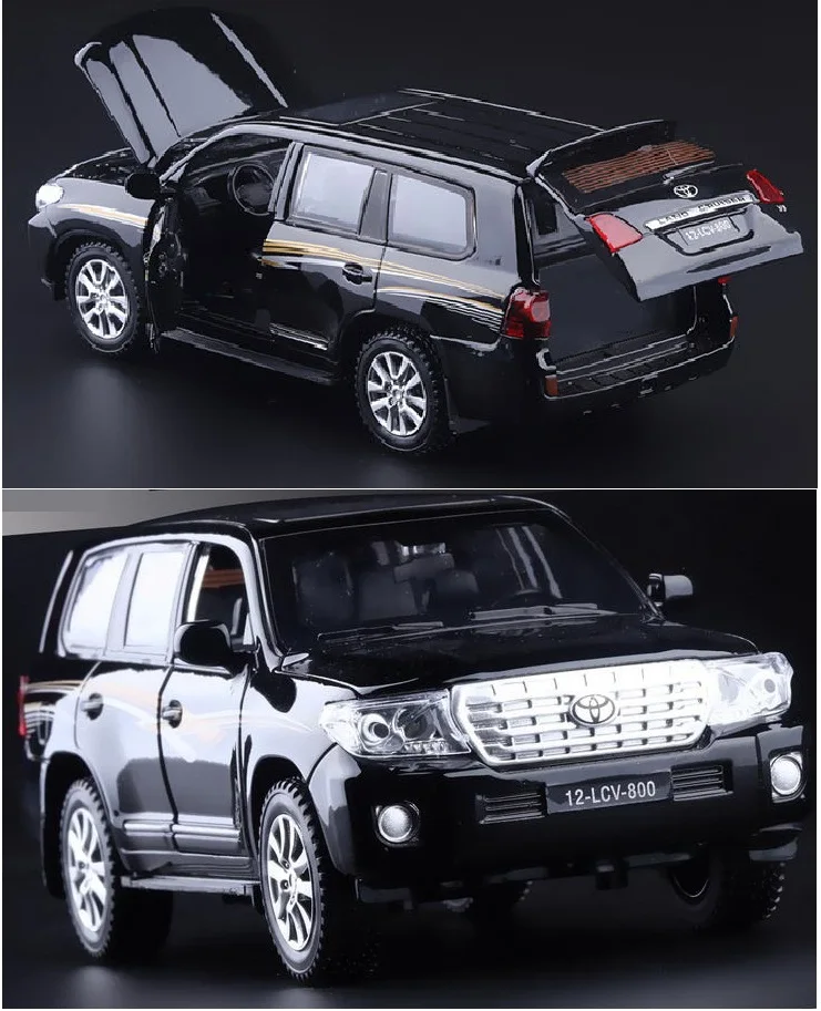 ZXZ 1:32 Новая модель автомобиля Land Cruiser из сплава с оттянутым задним звуком детская