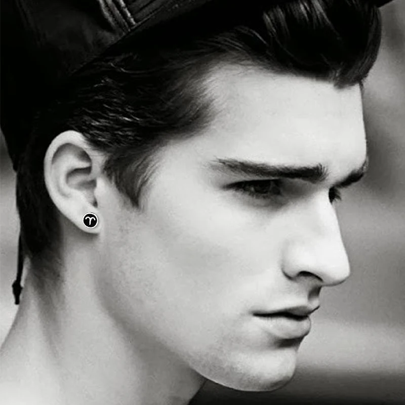 S990 серьги из чистого серебра мужские с созвездиями день темперамент корейский