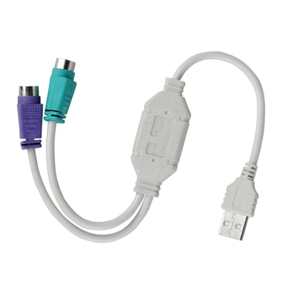 2019 горячий конвертер адаптер кабель USB папа к 2 PS2 Женская клавиатура мышь прочный