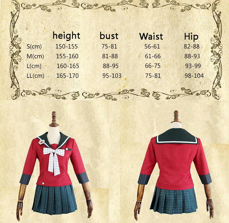 New 6PCS Danganronpa V3 Killing Harmony Harukawa Maki School Uniform women girl Cosplay Costume set and wig Halloween Costume