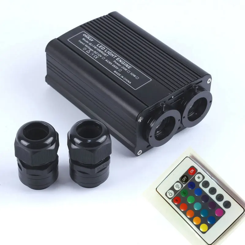 Светодиодный волоконно оптический светильник 32 Вт генератор двигателя с двойной