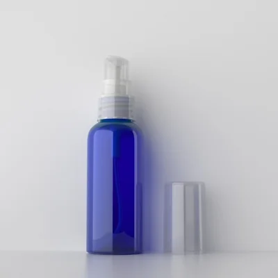 Blue Bottle Clear 50 мл X 50 Пустой насос для крема пластиковая бутылка, 50 г эфирный лосьон для лечения насос упаковочный контейнер для косметической продукции путешествия крем банка - Цвет: Blue Bottle Clear