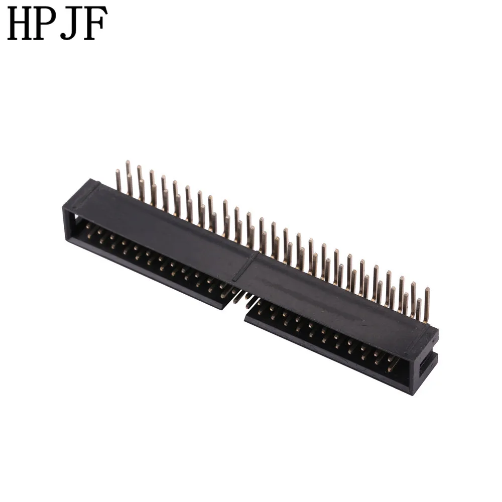 10 шт. DC3 50-контактный 2x25Pin прямоугольный двухрядный шаг 2,54 мм двухсторонний штекер IDC разъем коробки заголовок высокое качество (art.: 7a2a835e4) - 7a2a835e4