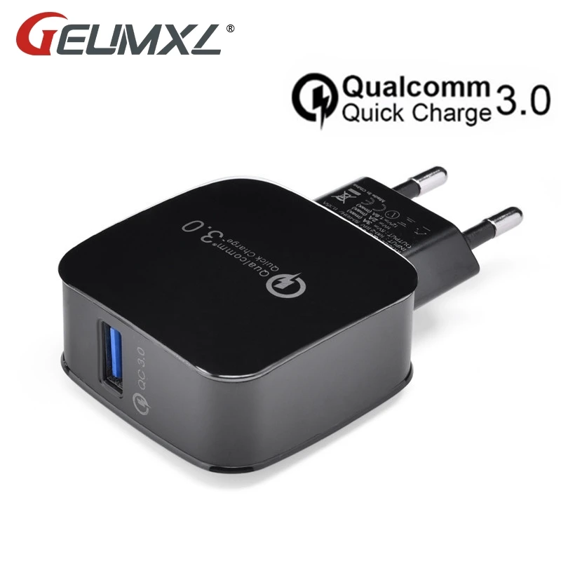 Quick Charge 3.0 EU Plug USB Universal Phone Charger Fast Wall Charging Home Travel For iphone X 7 Xiaomi Samsung S8 | Мобильные