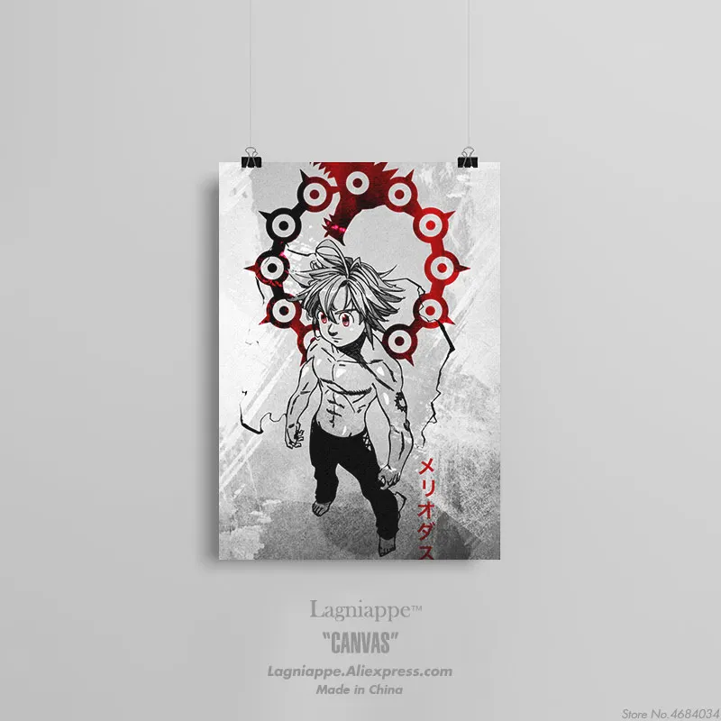 The Seven Deadly Sins Nanatsu no Taizai аниме домашний декор для детской гостиной спальни Принт плакат Картина Настенная живопись холст - Цвет: L 701