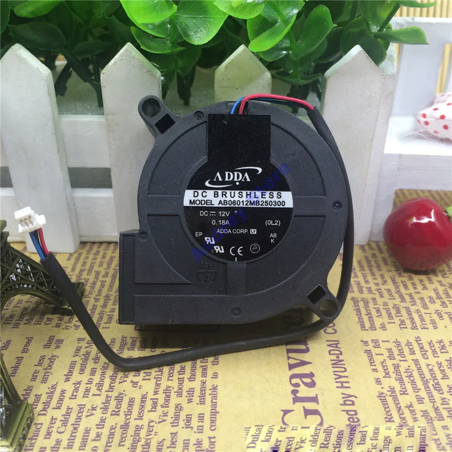 Новый Оригинальный ADDA AB06012MB250300 DC12V 0.18A бесщеточный вентилятор 1210 Вентилятор