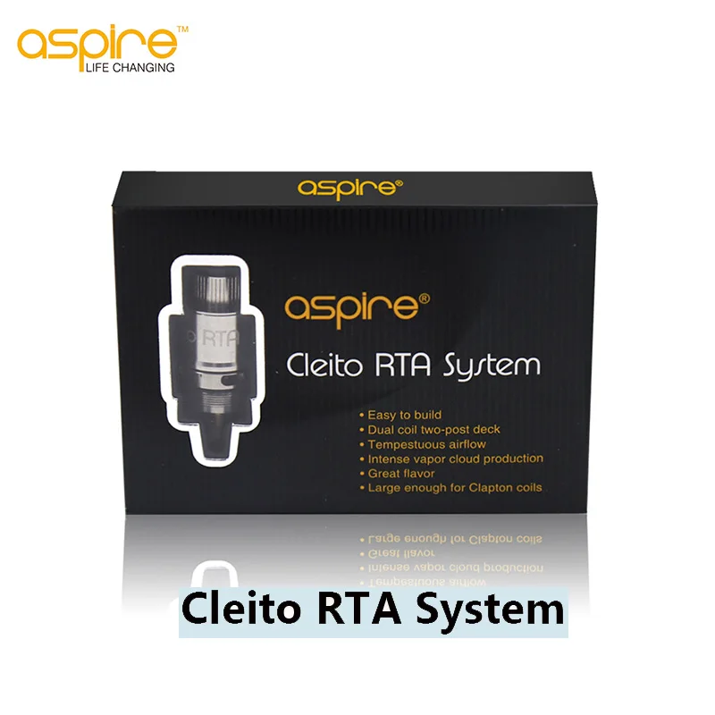 Оригинальная система Aspire Cleito RTA с двойной катушкой двухслойная электронная