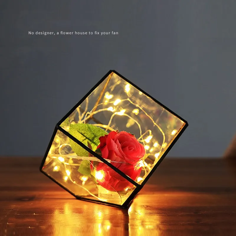 

Modern Minimalist Home Decoration Glass Cover Micro Landscape Decoration Model Room Study Wine Cabinet Decorations