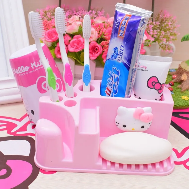 VKStory Life розовый hello kitty пластиковый стеллаж для хранения для ванной комнаты спальни канцелярские принадлежности косметика