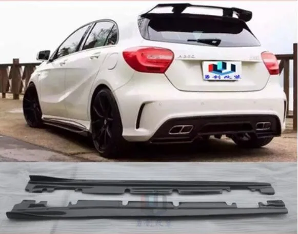 Боковые юбки для автомобиля из углеродного волокна боковой обвес бампер боковая