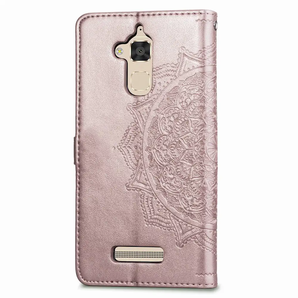 Кожаный флип чехол с 3d рисунком мандалы и цветов для Asus Zenfone 3 4 Max ZC520TL ZC554KL ZC550KL 5z