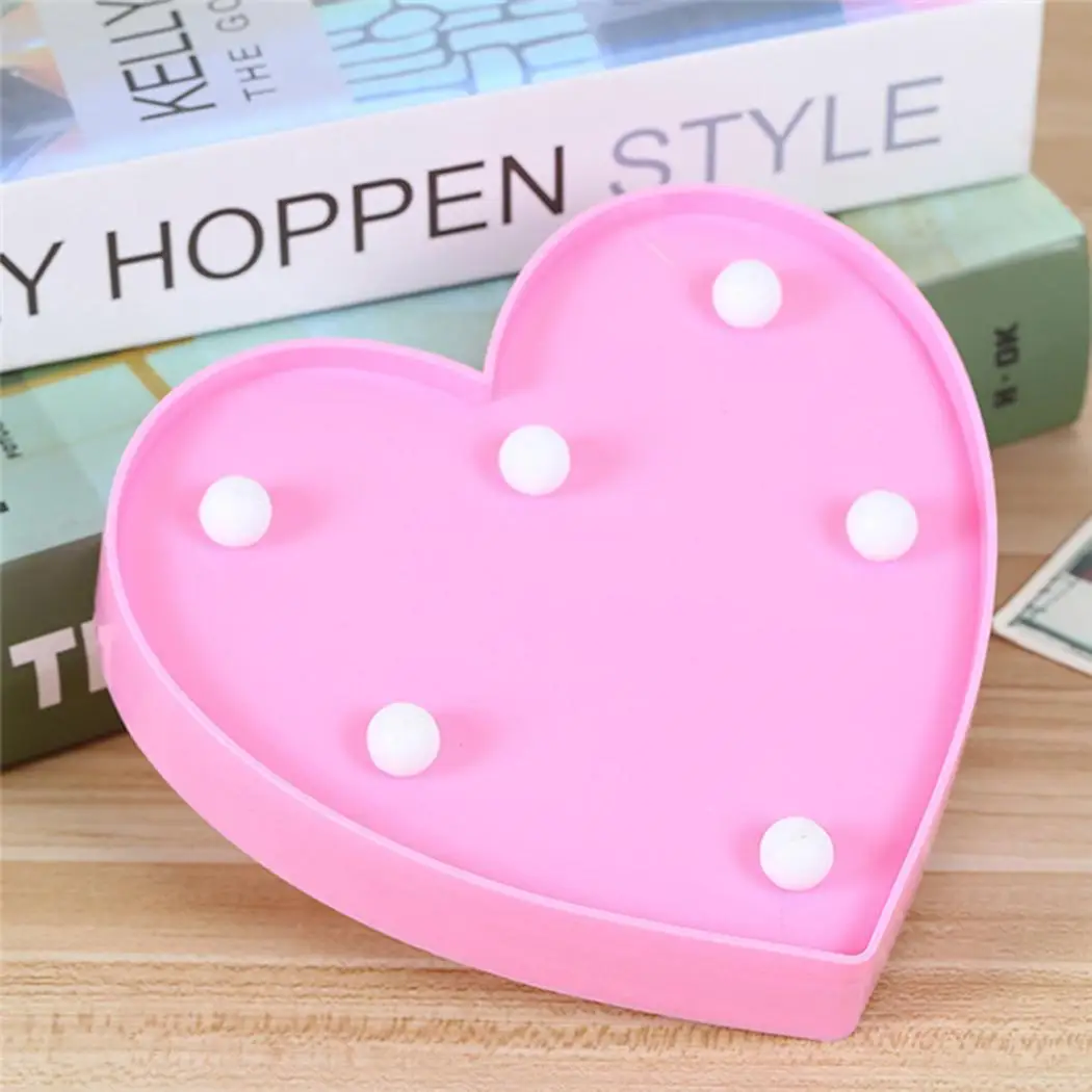 Романтическая любовь сердце светодиодный ночник световая вывеска лампы