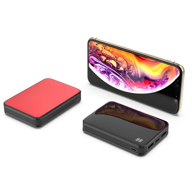 Чехол с зеркальной дополнительное внешнее портативное зарядное устройство 10000mAh