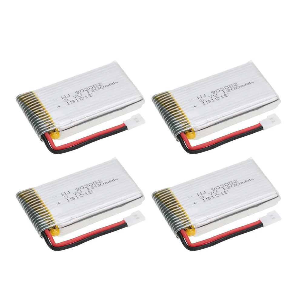 Высокое качество 4 в 1 зарядное устройство набор с шт 3 7 V 1200mAh Lipo батарея для X5SW X5SC RC
