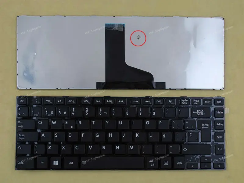 Новая испанская клавиатура SP Teclado для ноутбука TOSHIBA Satellite C805 C840 C840D C845 C845D, Черная