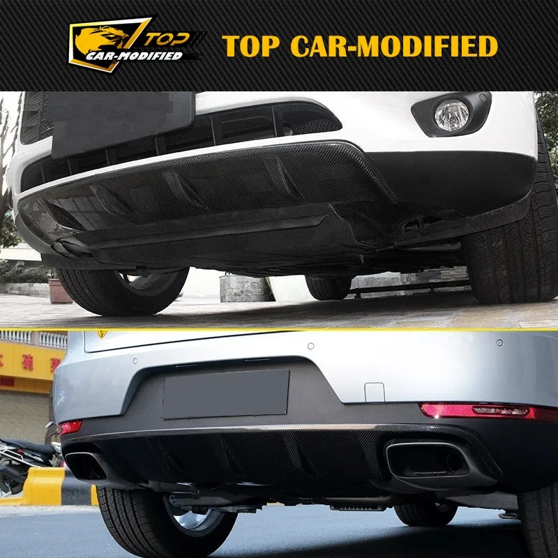 

Free Shipping TOP Car-modified carbon fiber front and rear skid plate for porsche macan (2014' up)