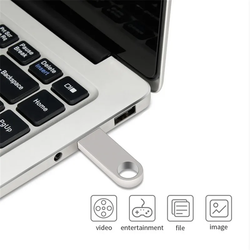 Водонепроницаемый USB флеш накопитель 128 ГБ 32 64 16 8 металлический u диск флешка