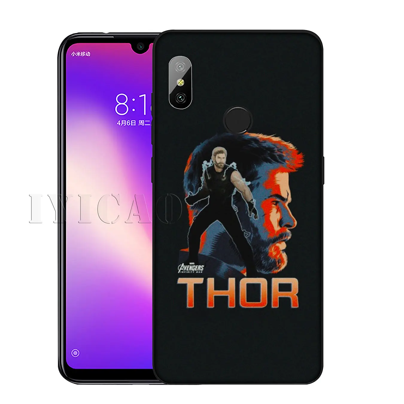 IYICAO Marvel's The Avengers Soft Silicone Phone Case for Xiaomi Redmi K30 K20 8A 7A 6A 5A S2 GO Note 8 8T 7 5 6 Pro Cover |