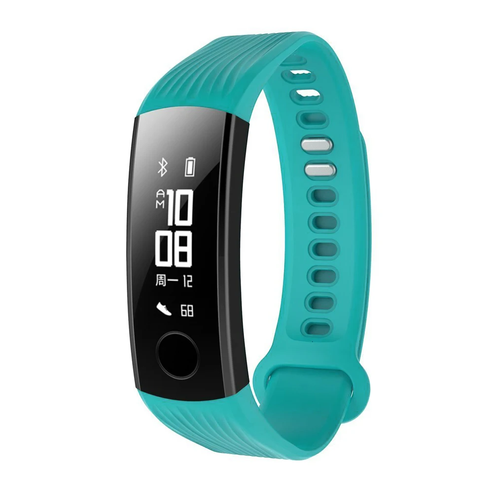 Ремешок для huawei Honor Band 3 Смарт-часы браслет регулируемый браслет ремешок для часов мягкий силиконовый спортивный Сменный ремень