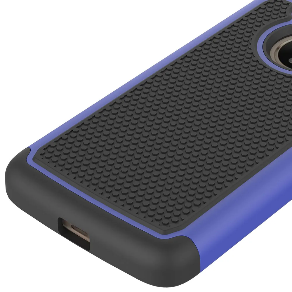 Для Motorola Moto G5 Heavy Duty Hybrid Armor чехол двухслойный Жесткий ПК + Резиновый ТПУ