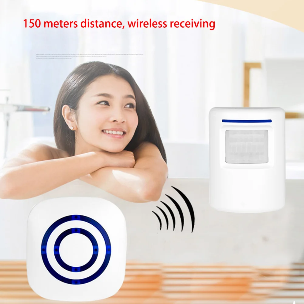 Рот лоток подъездная дорожка оповещения с 1 Plug in приемник дверные звонки