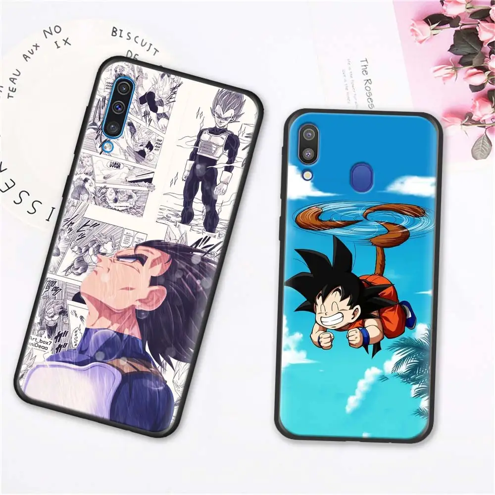 Мягкий чехол для телефона Goku Dragon Ball Z Super Saiya s для samsung Galaxy A10 A20 A30 A40 A50 A70 A6 A7 A8 Plus A9 M30 M20 черный чехол C