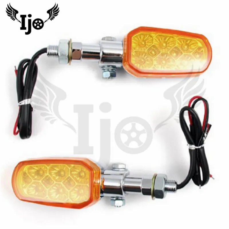 

Motorcycle accessories electroplating LED steering light motorcycle modified square turn signal electric vehicle signal lamp