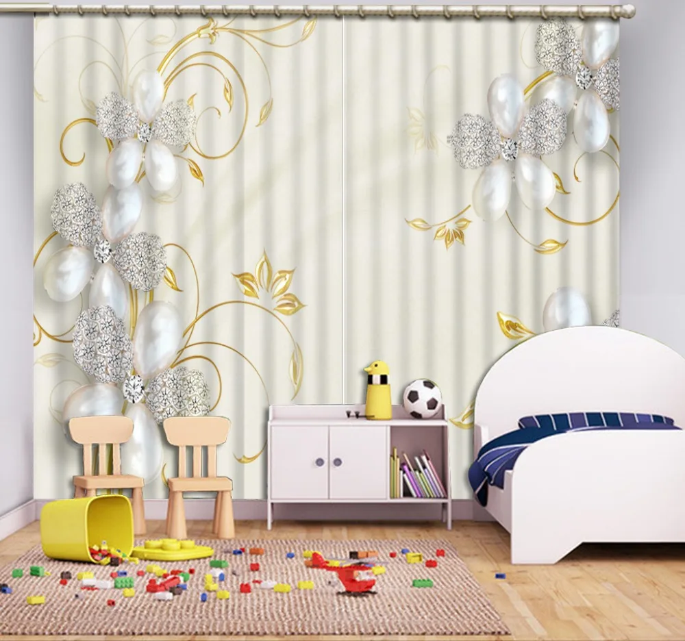 bedroom curtains customize Flower for living room kitchen Home window decoration | Дом и сад