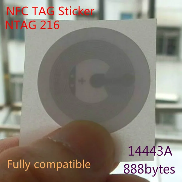 READELL 10 шт./лот наклейка с NFC-меткой 13 56 МГц ISO14443A NTAG 213 NFC Наклейка универсальная
