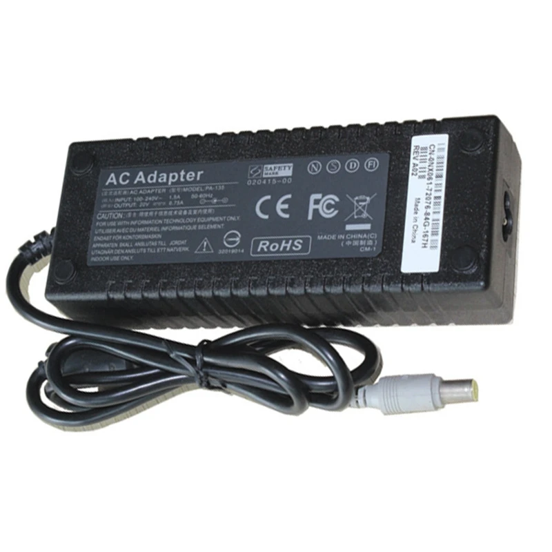 Xinkaite обеспечение резервного питания для ноутбука зарядное устройство 20V 6.75A 130 Вт