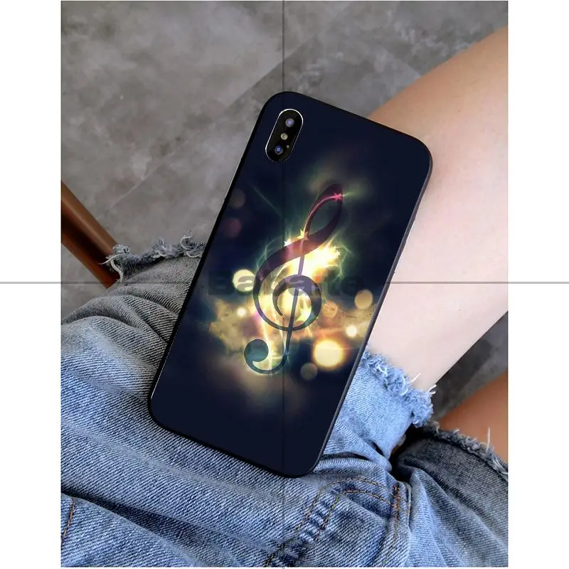 Babaite Музыка в мире ТПУ черный чехол для телефона чехол для iPhone X XS MAX 6 6s 7 7 plus 8 8 Plus 5 5S SE XR - Цвет: A9