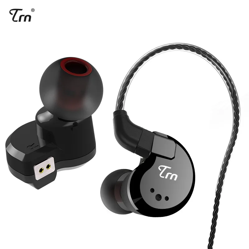 Наушники TRN с гибридной технологией 2DD + 2 BA гарнитура для бега и спорта Hi-Fi монитор