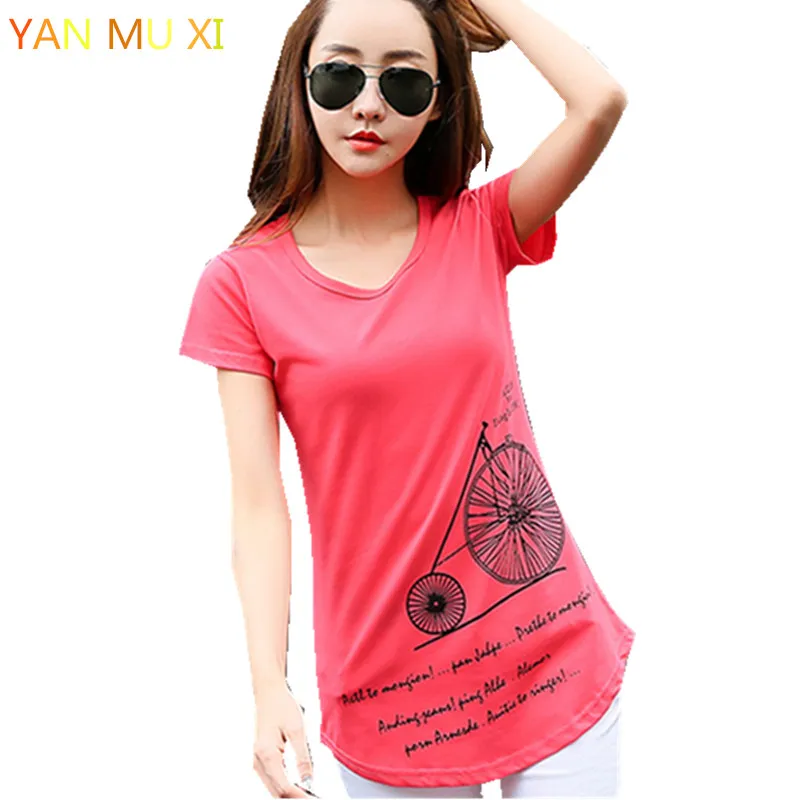 Новинка 2017 летняя модная футболка с принтом в стиле Харадзюку размера плюс