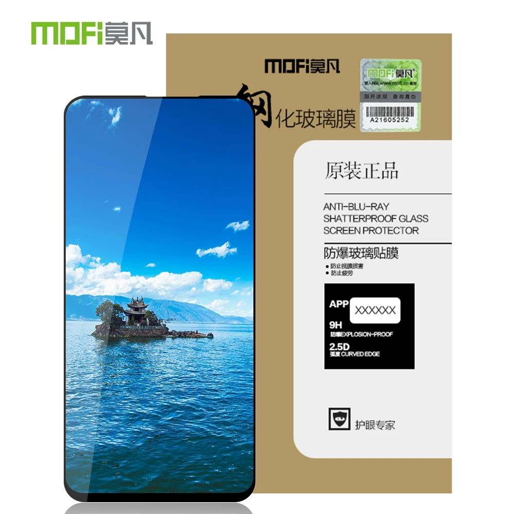 

For Samsung A8S Original MOFi 9H Full Cover Tempered Glass Screen Protector Film for Samsung Galaxy A8S Toughened Glass