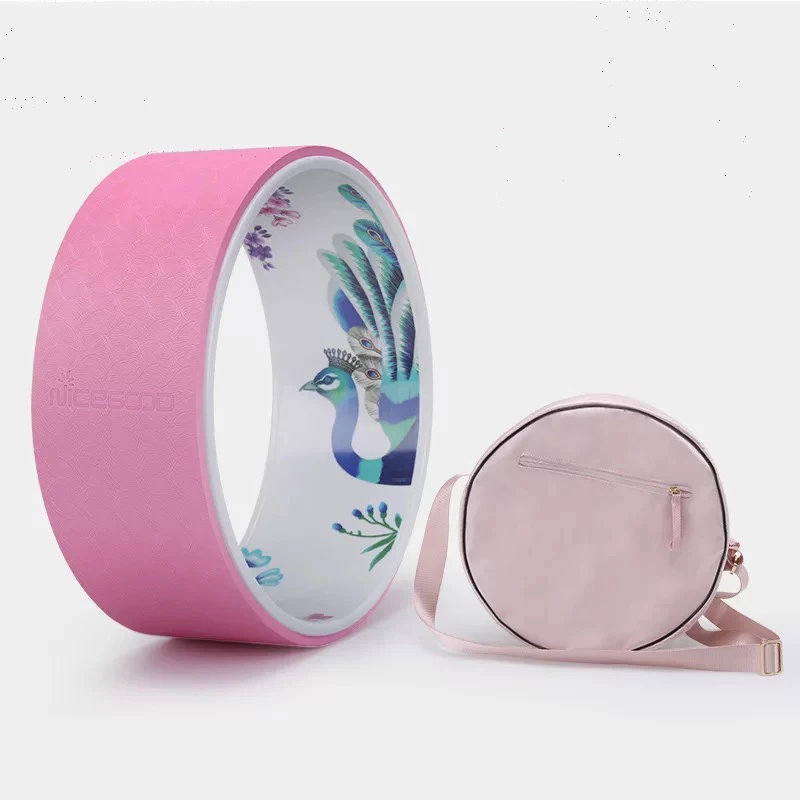 

Yoga Circles Pilates Professional Waist Shape Bodybuilding PU Gym Workout Yoga Wheel Back Training Tool For Fitness