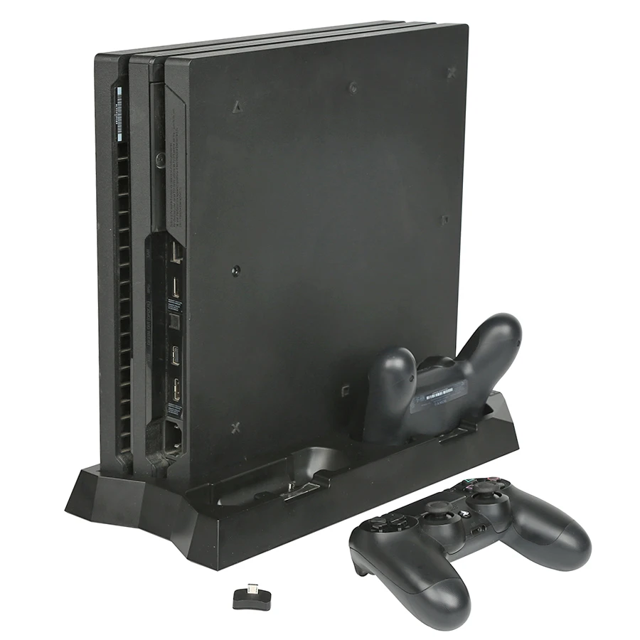 Вертикальная охлаждающая подставка для PS4 PRO с зарядной станцией двух