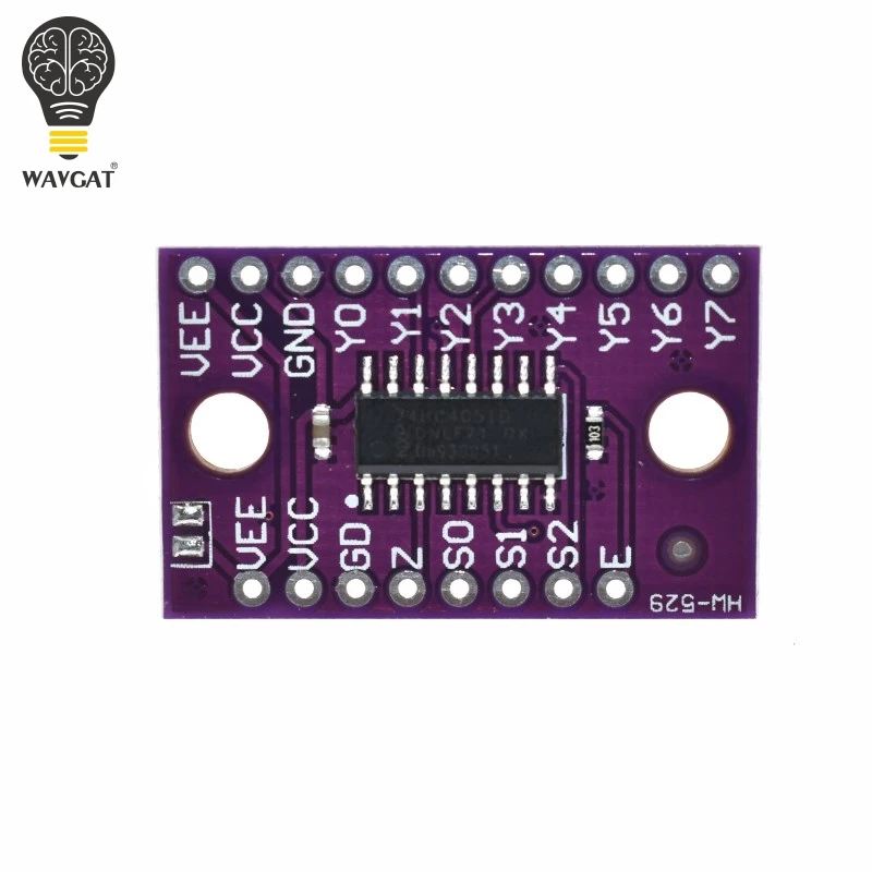 Официальный одноканальный 8 канальный мультиплексор WAVGAT 74HC4051 CD4051 с цифровым