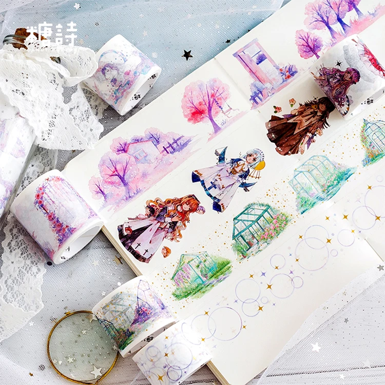 Декоративная Маскировочная лента washi tape серии ggalo girl 5 шт./лот|Офисный скотч| |
