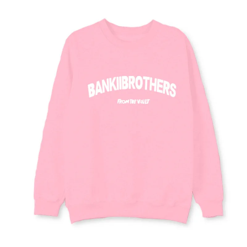 kpop exo SEHUN Same paragraph Small fresh Pink Sweatshirts trend Korean clothes Loose Pullover shirt Aid Fight song | Женская одежда