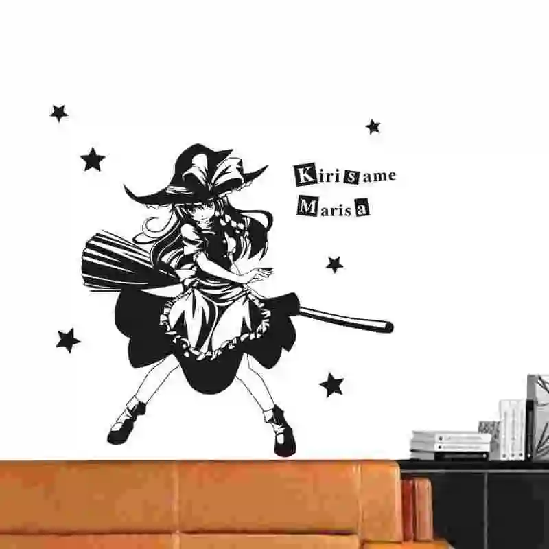 Стикер проект Touhou аниме мультфильм Kirisame Marisa Автомобильная Наклейка Виниловые
