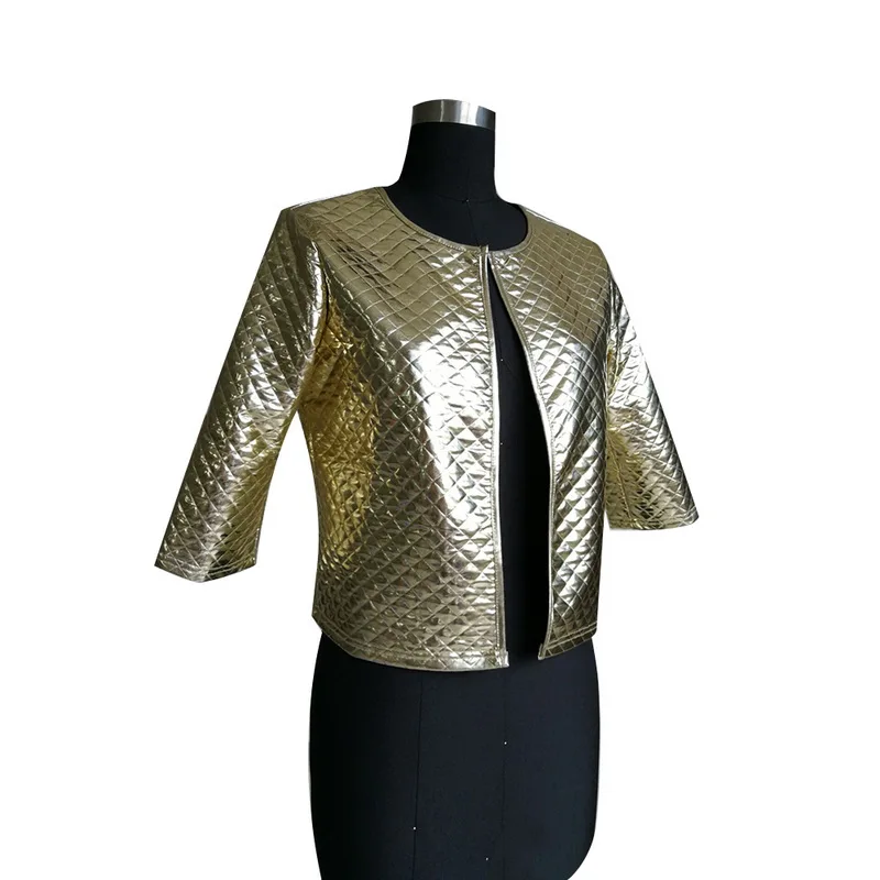 Модная куртка Argyle Женская открытая стежка короткая Chaqueta Mujer Повседневная