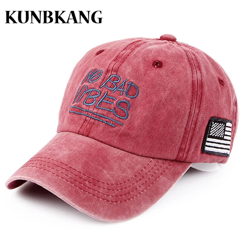 2018 Потертая джинсовая бейсболка 100% хлопок американский флаг для папы Мужская