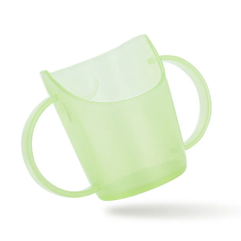 Light Green 70 мл BPA бесплатно детские бутылочки для кормления с ручкой горлышко чашки безопасности герметичные тренировочные Детские Бутылочки для воды чашки - Цвет: Light Green