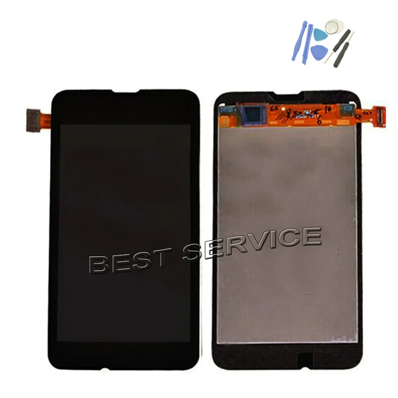 ЖК экран с дигитайзером в сборе для Nokia Lumia 530 черный + Инструменты|lcd screen display|touch